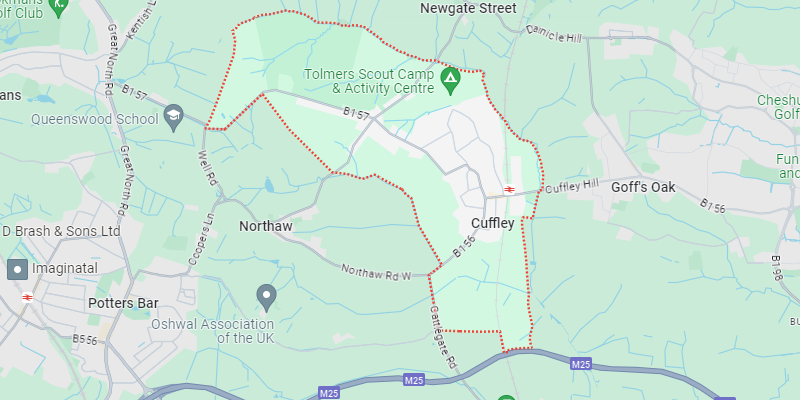 Cuffley-Google-Maps