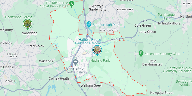 Hatfield-Google-Maps