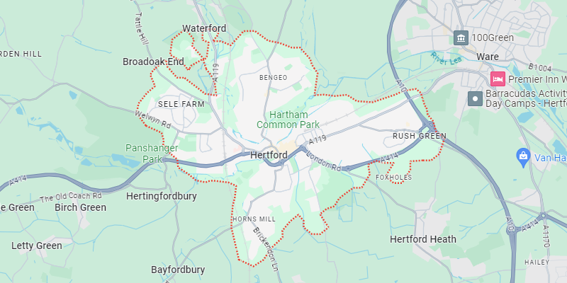 Hertford-Google-Maps