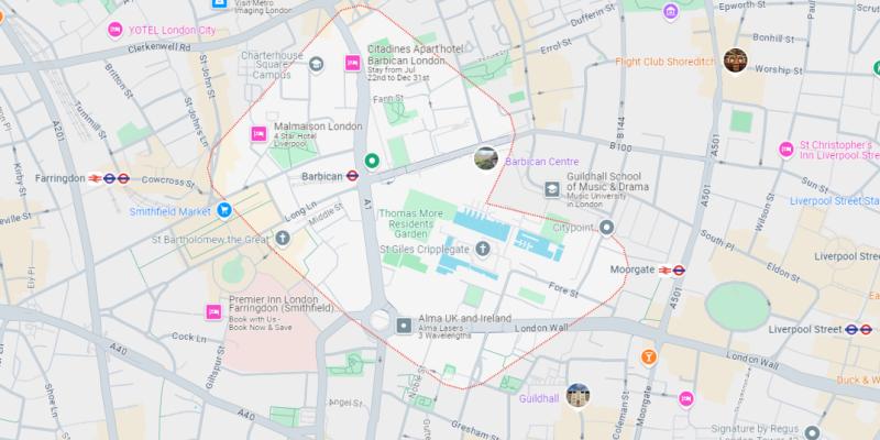 Barbican-Google-Maps