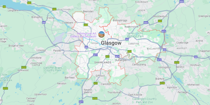 Glasgow-Google-Maps