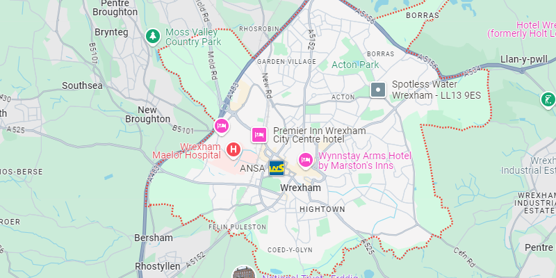 Wrexham-Google-Maps